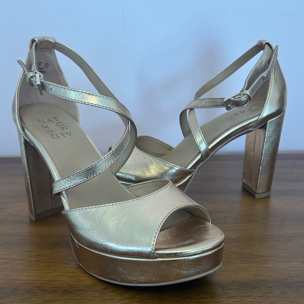 7W Naturalizer Melody Platform Strappy High Heel Sandals